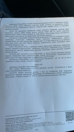 Məhkəmə kompensasiya ödənilsin qərarını çıxarıb, Suraxanı icrasından isə...