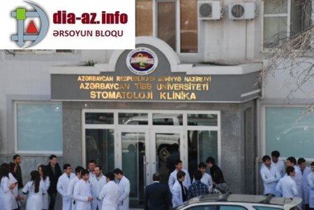 Tibb Universiteti Stomatoloji Klinikada müəmmalı təmir işləri aparır 