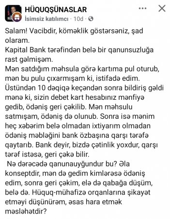 “Kapital Bank” müştərilərini necə “borca” salır?