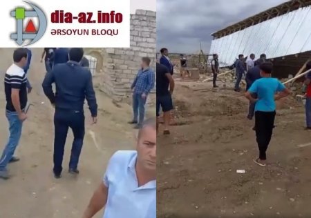 Suraxanıda ev tikənlə ev sökənin YUMRUQ DAVASI...