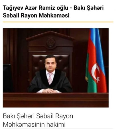 Səbail məhkəməsinin hakimi DÖVLƏTİMİZİ HƏDƏFƏ ÇEVİRİR...